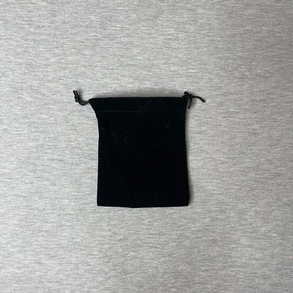 Solid Black Velour Gift Dust Bag 4” x 3.5”